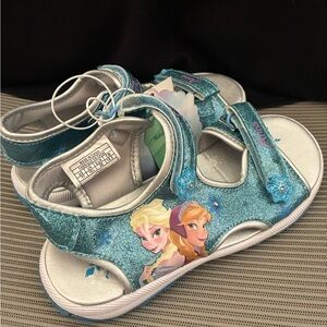 “Frozen” Elsa and Anna toddler sandals size 11 NWT